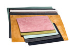 Double-sided Lamb Suede jewelry display mats in three sizes
